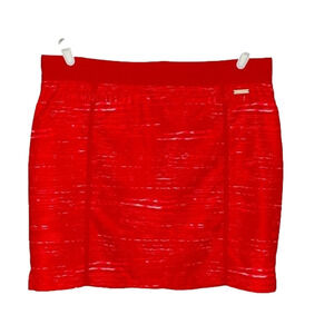 𝅺adidas Golf Skirt / Skort, Size M, Red with White Streaks.